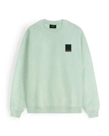 Exclusive A-X Mens Batch Sweat - C Green
