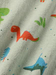 PP-PatPat 2pcs Baby Boy Cotton Short-sleeved Allover Dinosaur Print Shirt And Solid Shorts Set PP33