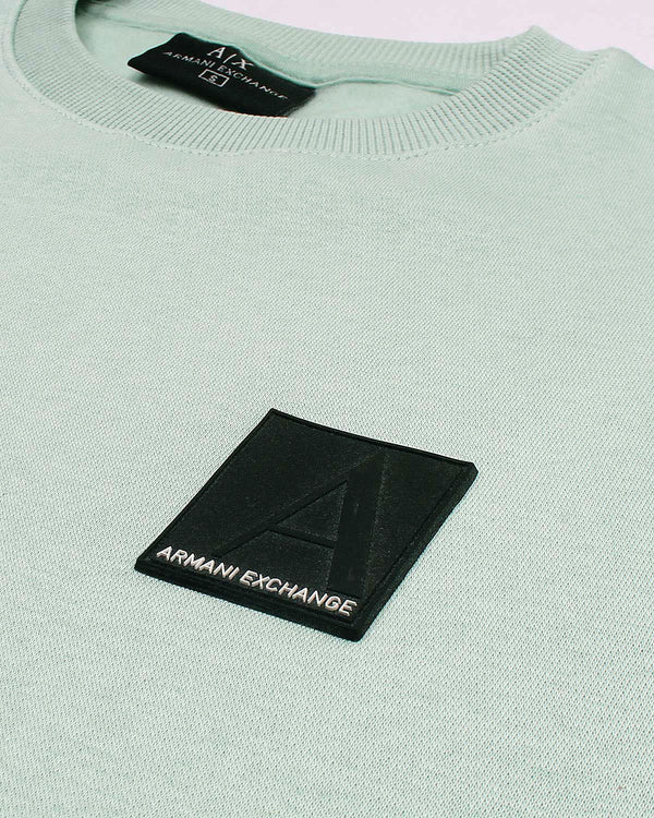 Exclusive A-X Mens Batch Sweat - C Green