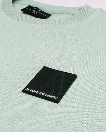 Exclusive A-X Mens Batch Sweat - C Green