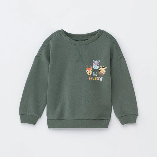 LFT - Kids 'Olive' Printed Fleece Sweatshirt