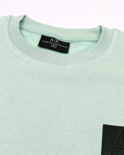 Exclusive A-X Mens Batch Sweat - C Green