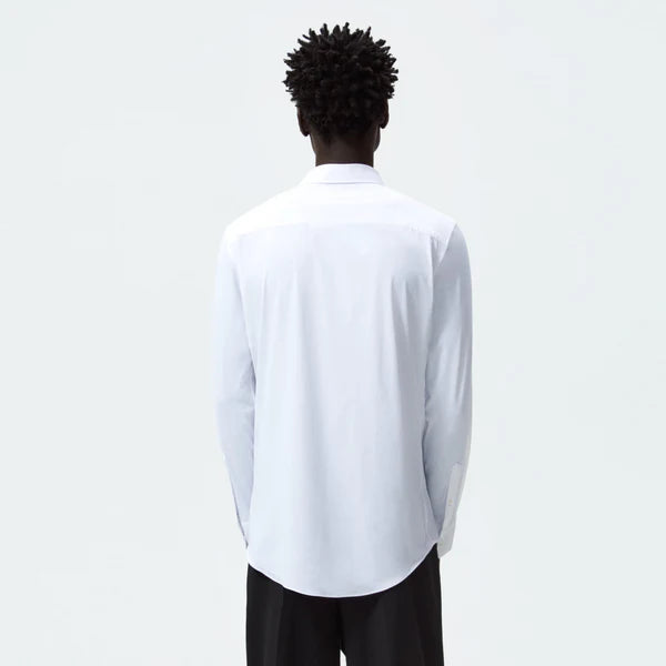Men 'White' Premium Lycra Cotton Slim Fit Stretchable Shirt