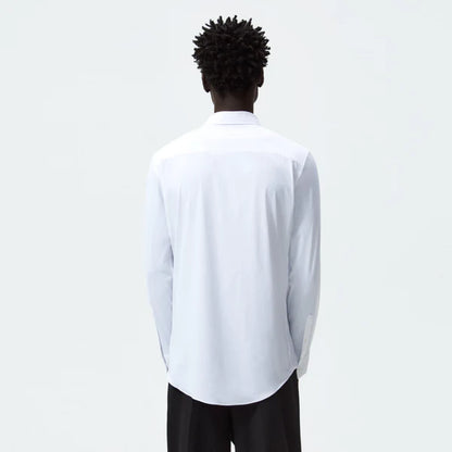Men 'White' Premium Lycra Cotton Slim Fit Stretchable Shirt