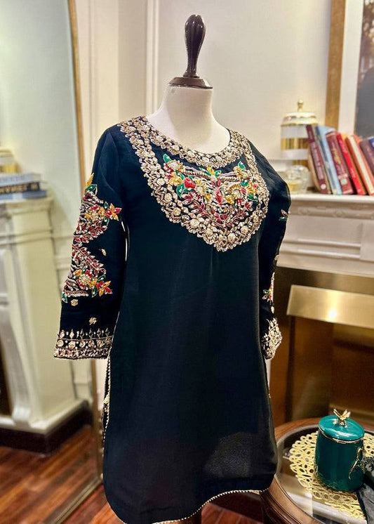 Party Wear  3 Piece - Top + Bottom + Dupatta