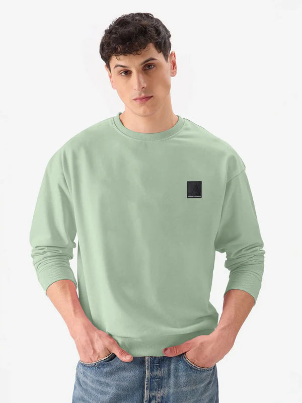 Exclusive A-X Mens Batch Sweat - C Green
