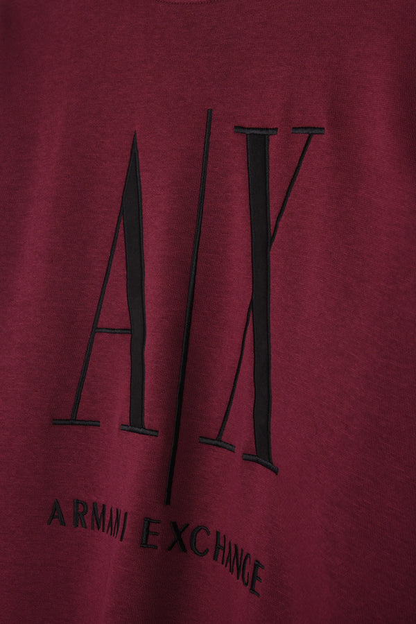 ARMANI ENLARGED EMBROIDERED LOGO SWEATSHIRT