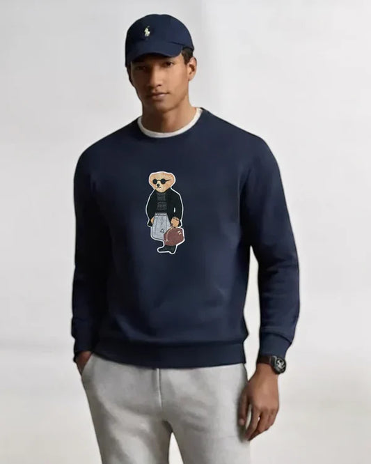 POLO BEAR SWEATSHIRT NAVY BLUE.