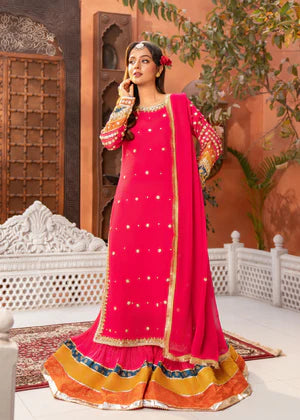 Dark Pink  Sharara  Eastern Ready to wear