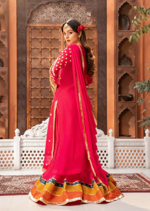 Dark Pink  Sharara  Eastern Ready to wear