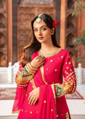 Dark Pink  Sharara  Eastern Ready to wear