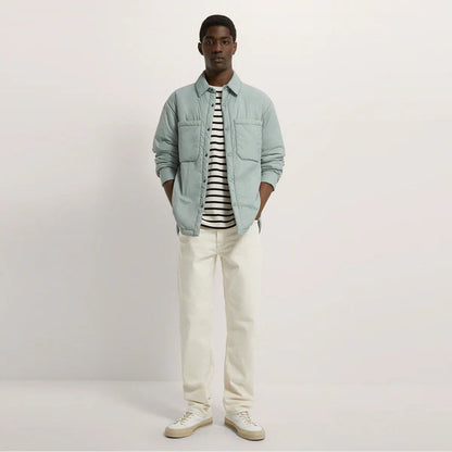 WATER REPELLENT PADDED OVERSHIRT  GREENISH