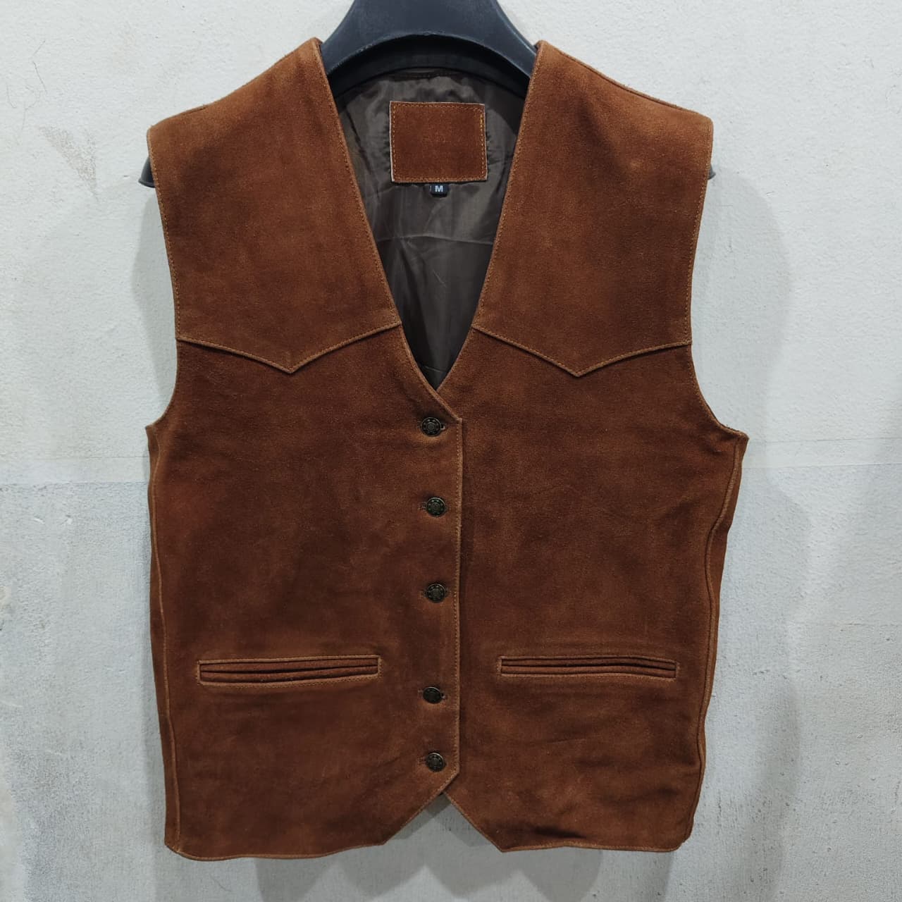 Roper Men's Sand Suede Leather Western Vest