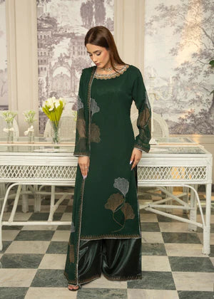 Green Studded RhineStone Kurta Set Eastern Ready to wear