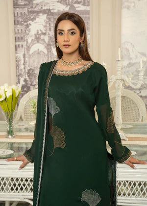 Green Studded RhineStone Kurta Set Eastern Ready to wear