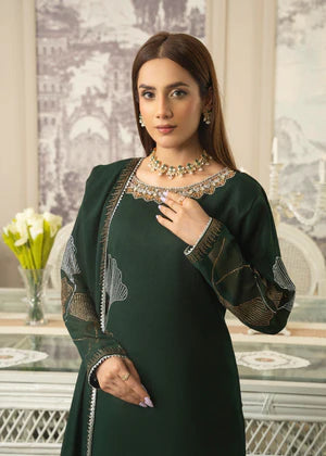 Green Studded RhineStone Kurta Set Eastern Ready to wear