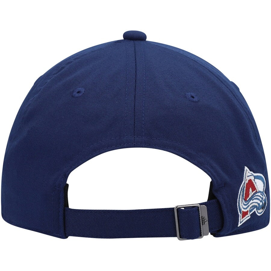 Men's Colorado Avalanche adidas Navy Letter Slouch Adjustable Hat