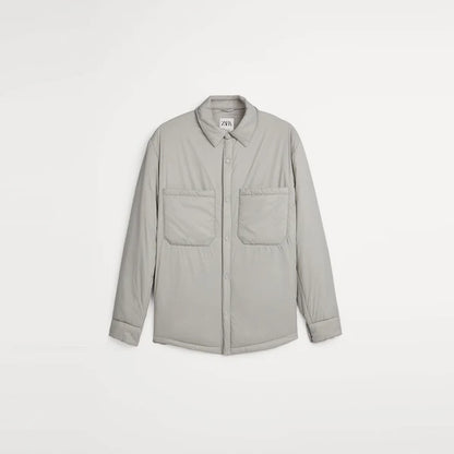 ZARA – Unisex Stone Water Repellent Padded Jacket - Light Grey